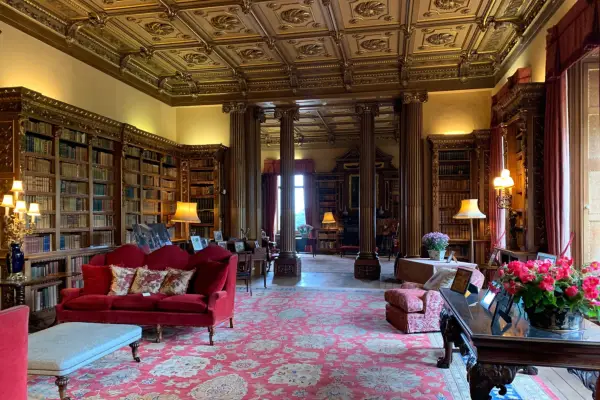 The library room at Highclere