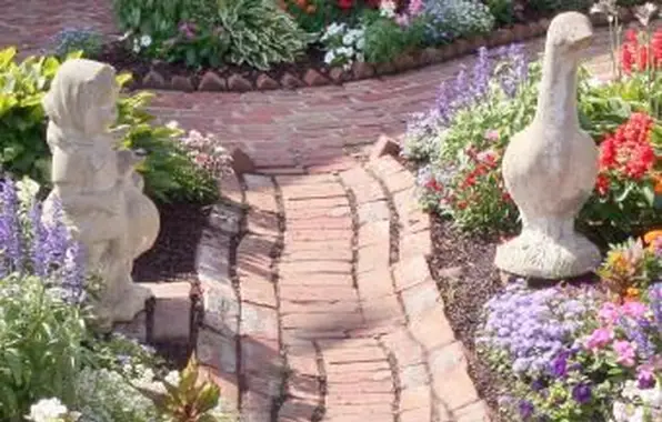 Estátua de jardim de concreto