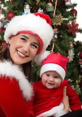 Vestidos de Navidad para madre e hija a juego