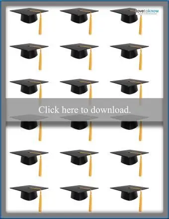 Malé čierne a zlaté čiapky