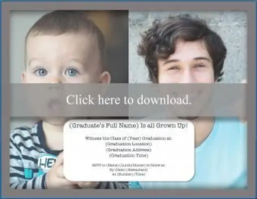 Invito fotografico di laurea