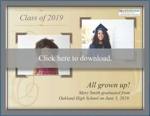 Anúncio de formatura para impressão de vez em quando