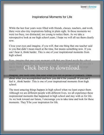 감동적인 순간 연설