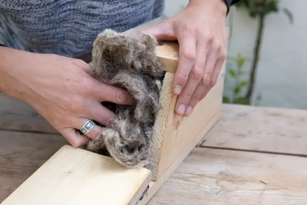 Adding insulation material