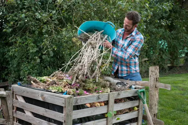 Make a large, open compost heap