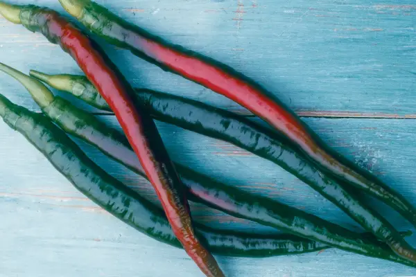 How to grow chillies - harvested chillies