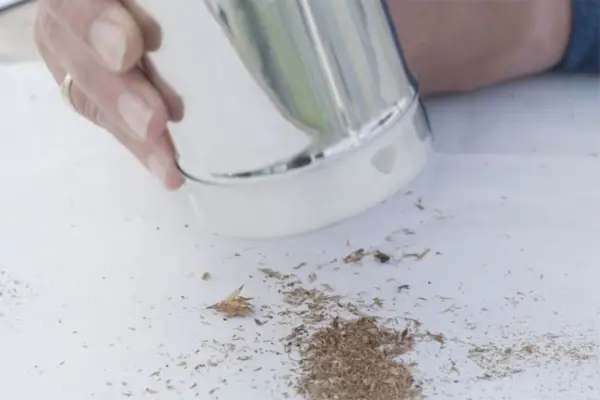 Sieving the seed through a finer sieve