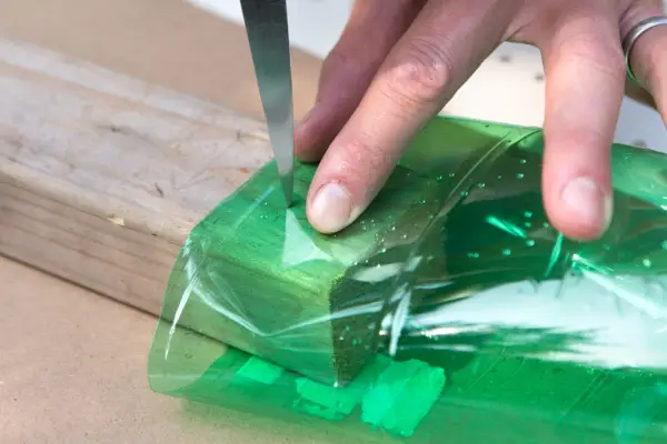 Creating holes for the stick