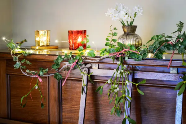 Como fazer uma guirlanda de visco