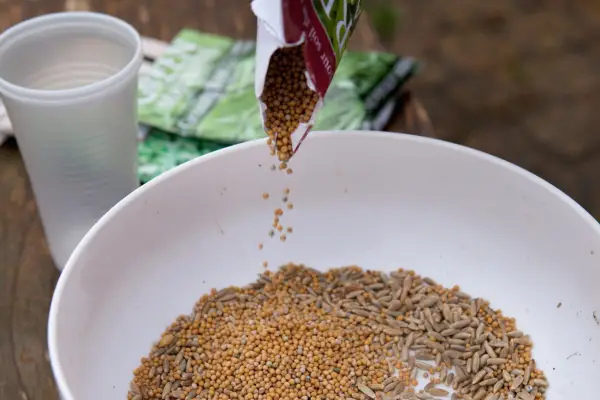 Measuring the green manure mix