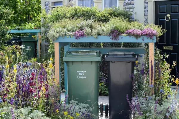 Green roof bin store