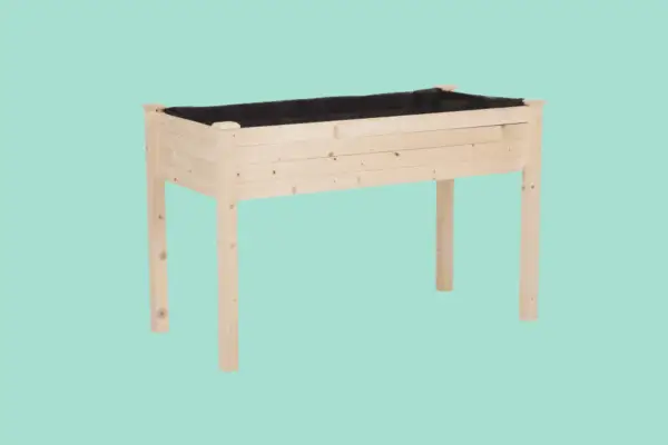 Outsunny Garden Rectangular Wooden Planting Raised Bed - Verdantvows