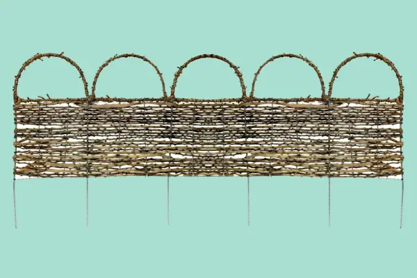 Natural Lawn Edging Fence Border - Verdantvows