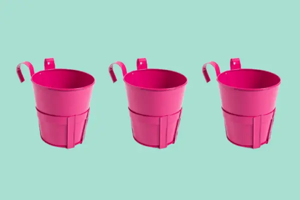 Argos Home Bright Pink Balcony Planters - Set of 3 - Verdantvows