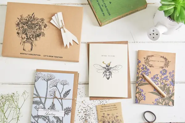 Three Month Wildflower Seed and Stationary Subscription - Verdantvows