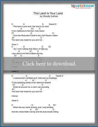 Palavras e acordes desta terra é a sua