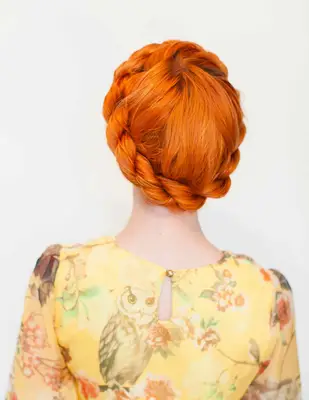 La trenza de corona retorcida