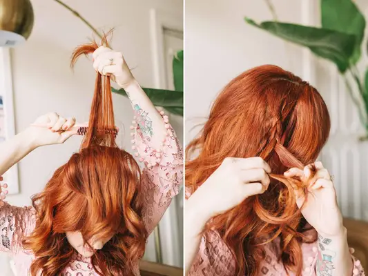 Braided Wavy Boho Hair Tutorial
