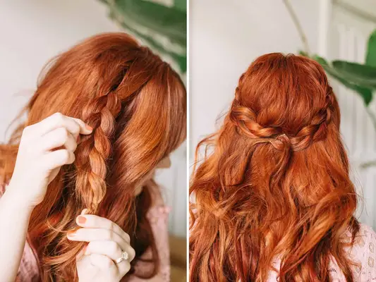 Braided Wavy Boho Hair Tutorial