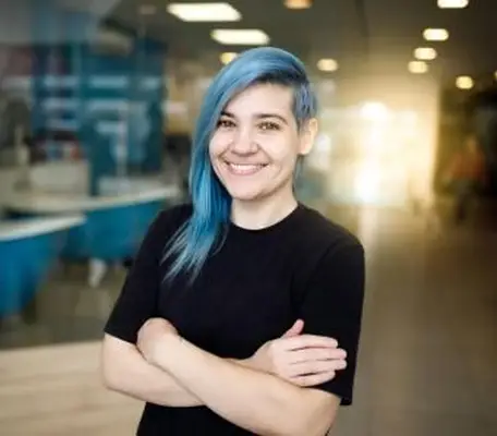 Retrato de peluquero de salón de mascotas