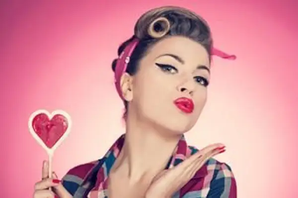 Sideswept Pin Curl Updo