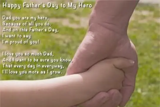 Poesia per la festa del papà