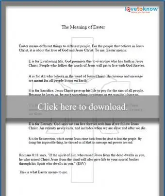 Il significato del discorso di Pasqua