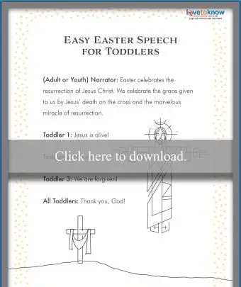 Discorso di Pasqua del bambino