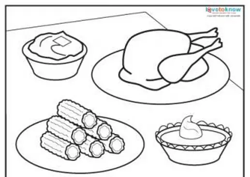 Kolorowanka Święto Dziękczynienia