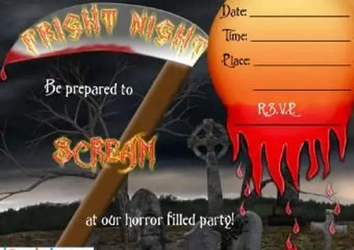 Druckbare Halloween-Party-Einladungen