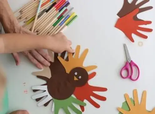 Robienie rzemiosła z indyka na Święto Dziękczynienia