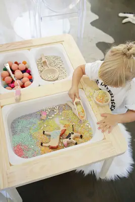 Easy Sensory Bin Table Setup for Kids!