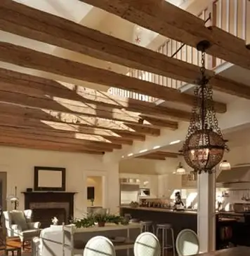 Travi a soffitto ribassate