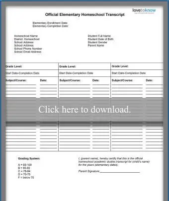 Vytlačiteľný prepis základnej školy