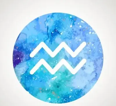 Glyphe du signe du zodiaque Verseau