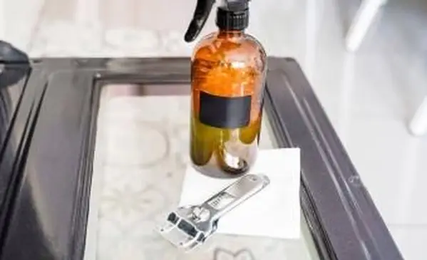 오븐 도어 청소