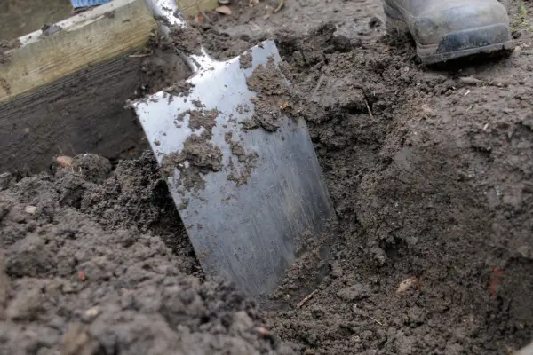 Digging a neat trench