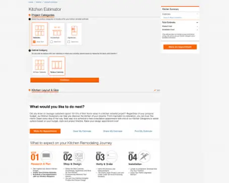 Planificateur de cuisine Home Depot Design Connect