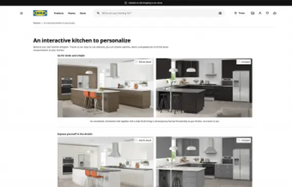 Outil de planification de cuisine Ikea