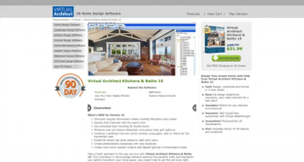 Logiciel de conception de cuisines et de salles de bains d'architecte virtuel