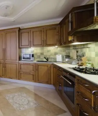 Cuisine verte chaleureuse