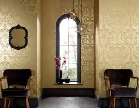 Złoty metaliczny wzór tapety