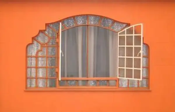 Oranžová vonkajšia stena