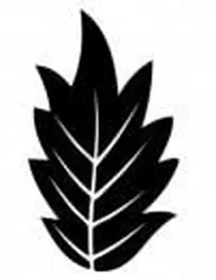 foglia 1 stencil