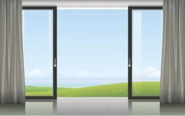 Pokój z przesuwanymi drzwiami