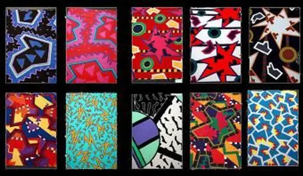 New Wave patterns by Nathalie Du Pasquier