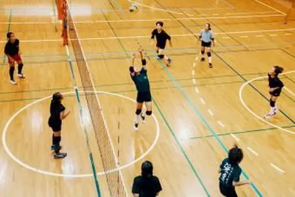 meninas jogando vôlei