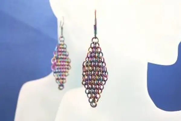 Boucles d'oreilles arc-en-ciel niobium