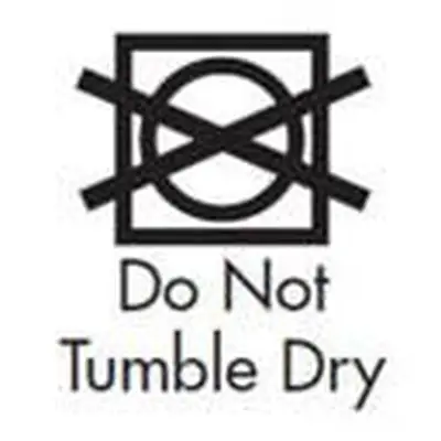 símbolo de não secar na máquina