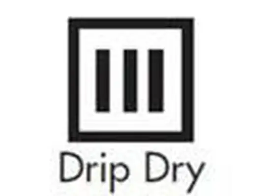 símbolo de gotejamento seco